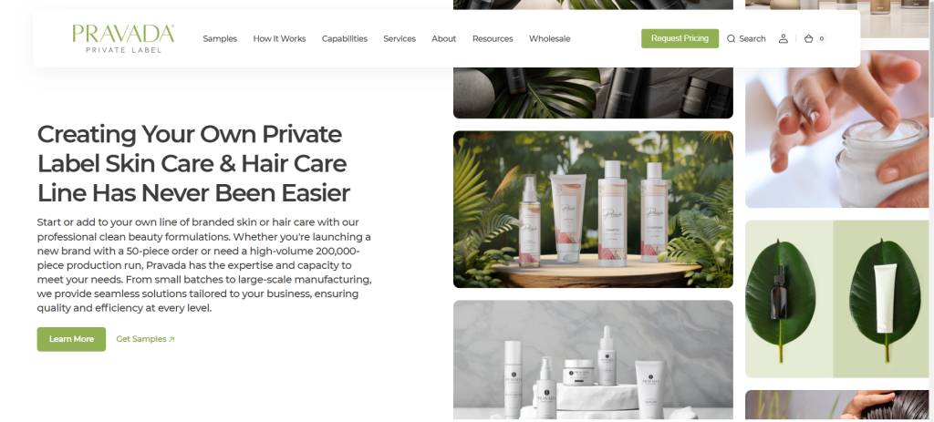 Pravada is a U.S. private label skincare manufacturer offering over 300 clean beauty formulations, including hydrating and exfoliating toner pads, with low MOQs, custom packaging, and full branding support—helping startups and spas launch professional-grade, cruelty-free skincare lines quickly and affordably.
