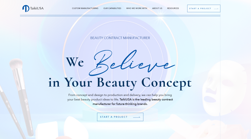 TaikiUSA is a U.S.-based private label manufacturer specializing in scientifically advanced skincare solutions. With a focus on innovation, sustainability, and premium application technologies, they provide custom formulations and turnkey manufacturing support for brands seeking high-performance skincare products.