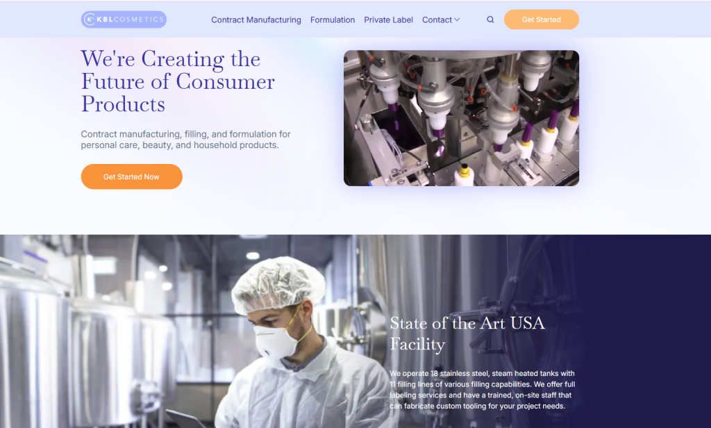 KBL Cosmetics is a premier U.S.-based private label and contract manufacturer specializing in high-volume, FDA-compliant skincare production, offering custom R&D, advanced formulation, and full-service private label solutions for brands looking to scale in the beauty industry.