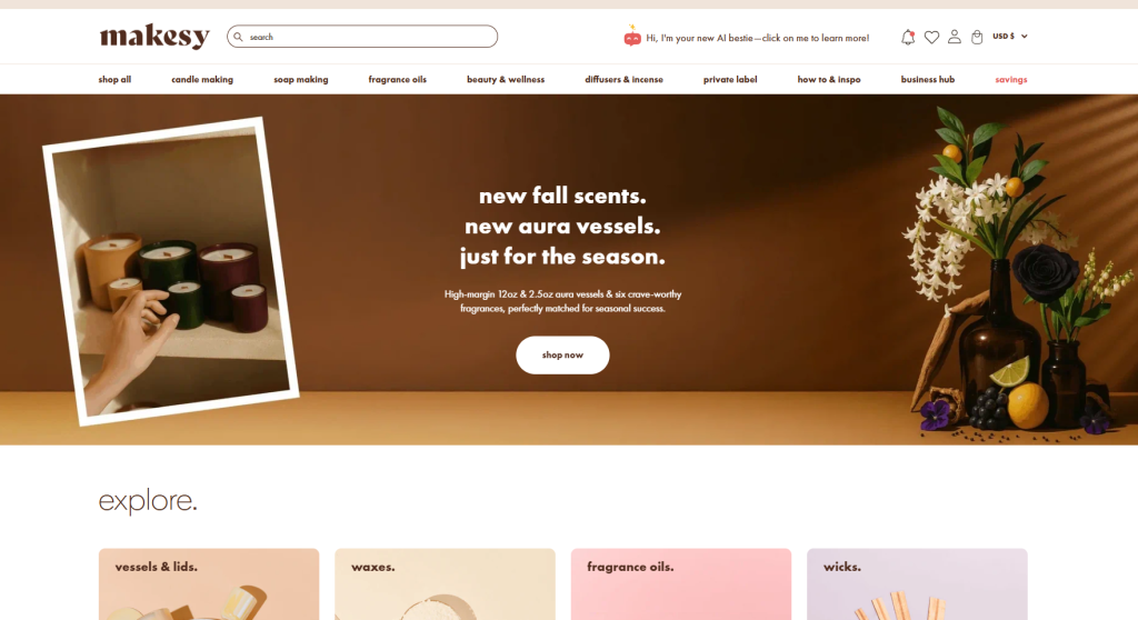 Makesy is a U.S.-based, sustainability-driven private label partner offering ready-to-label, clean body lotion formulations, boutique packaging, and low MOQs—designed for makers and first-time beauty entrepreneurs seeking ethical ingredients and premium brand aesthetics.