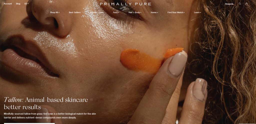 Primally Pure, headquartered in California, crafts small-batch, non-toxic facial cleansing bars using wildcrafted botanicals and ethically sourced ingredients, serving as a clean beauty manufacturing model for startups focused on purity, transparency, and holistic skincare performance.