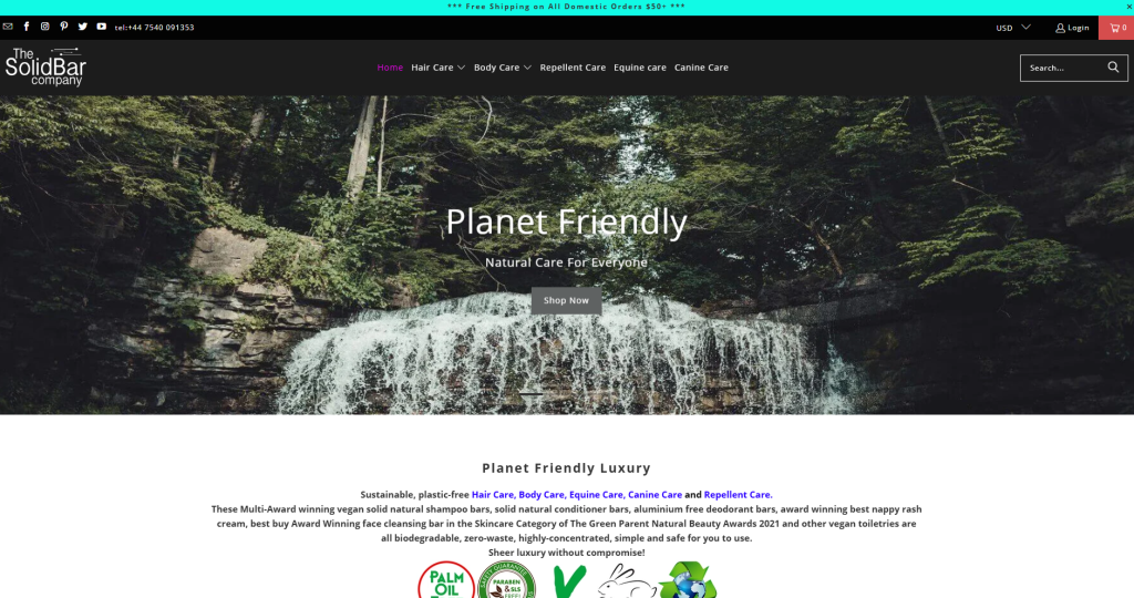 The Solid Bar Company, founded in the USA, manufactures award-winning, waterless facial cleansing bars that are vegan, palm oil-free, and zero-waste, offering startups eco-friendly, high-performance solutions with flexible private label options and strong ethical positioning.