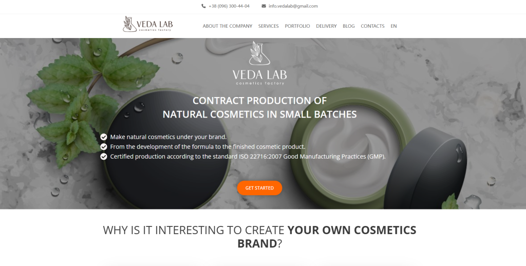 Veda Lab is a Ukraine-based private label cosmetics manufacturer specializing in small-batch, natural facial scrubs with fully customized formulations, low MOQs, and GMP-certified quality—ideal for startups focused on clean beauty and flexible production.