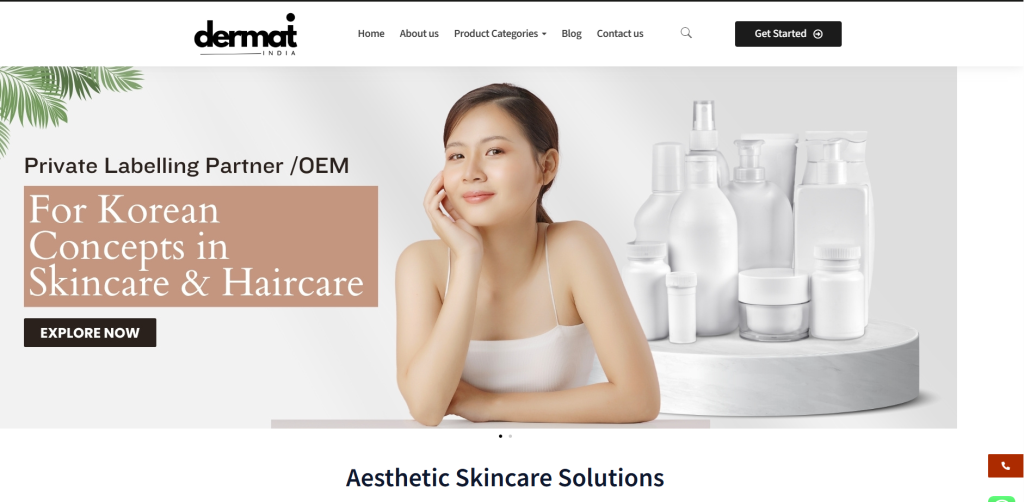 Dermat India is an India-based contract manufacturer offering clinically formulated, PDRN-infused skincare backed by global ingredient sourcing, scalable infrastructure, and in-house R&D—making it a trusted partner for startups entering the high-performance skincare market.