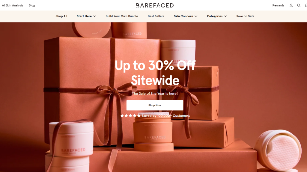 Barefaced is a U.S. clinical skincare brand founded by nurse practitioner Jordan Harper, known for its best-selling brightening and exfoliating toner pads that simplify skincare routines with science-backed, clean formulations—bridging medical expertise and consumer-friendly design for visible, dermatologist-approved results.