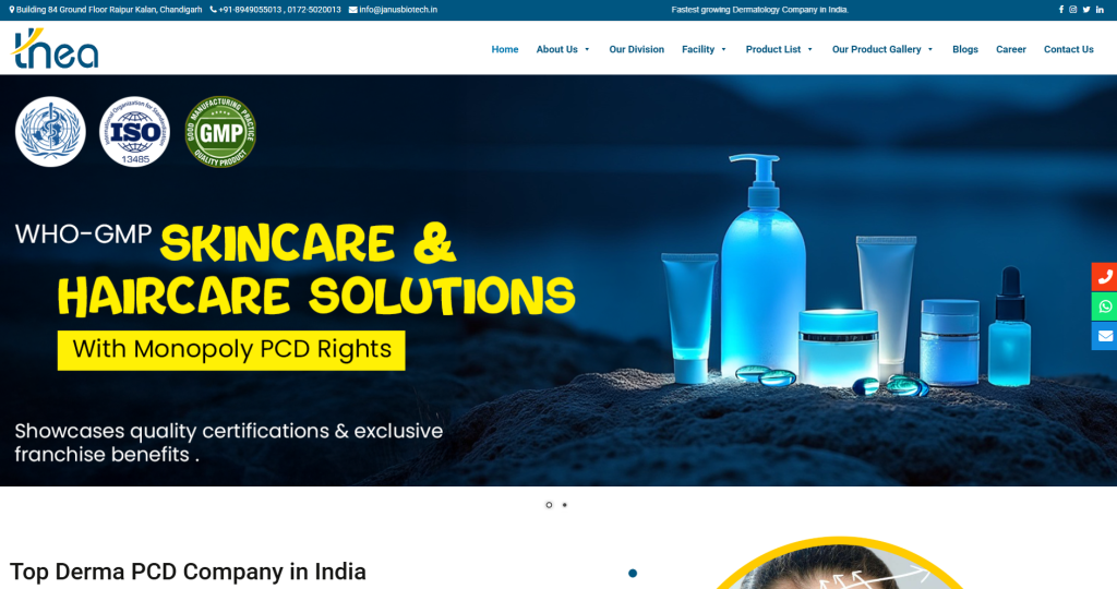 Thea is an India-based ISO-, GMP-, and WHO-certified dermatology manufacturer providing pharmaceutical-grade skincare, including private label and franchise solutions for advanced formulations such as exosome-enriched treatments.