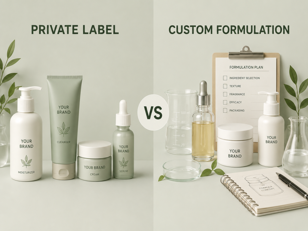 Private Label vs Custom Formulation: Which Is Right for Your Brand?