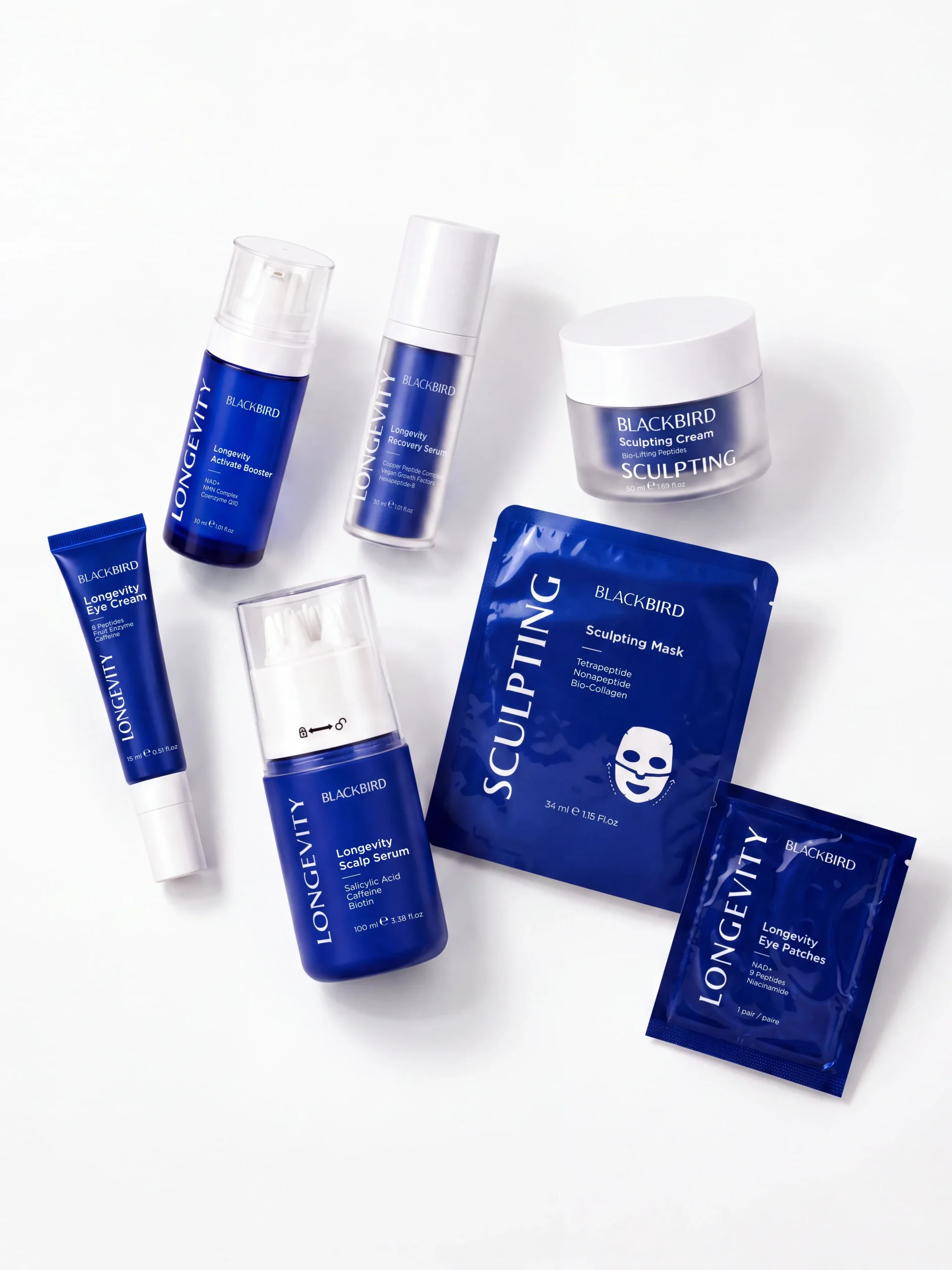 Blackbird Longevity skincare collection
