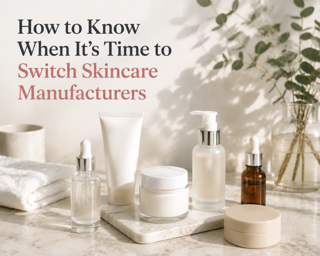 How to Know When It’s Time to Switch Skincare Manufacturers