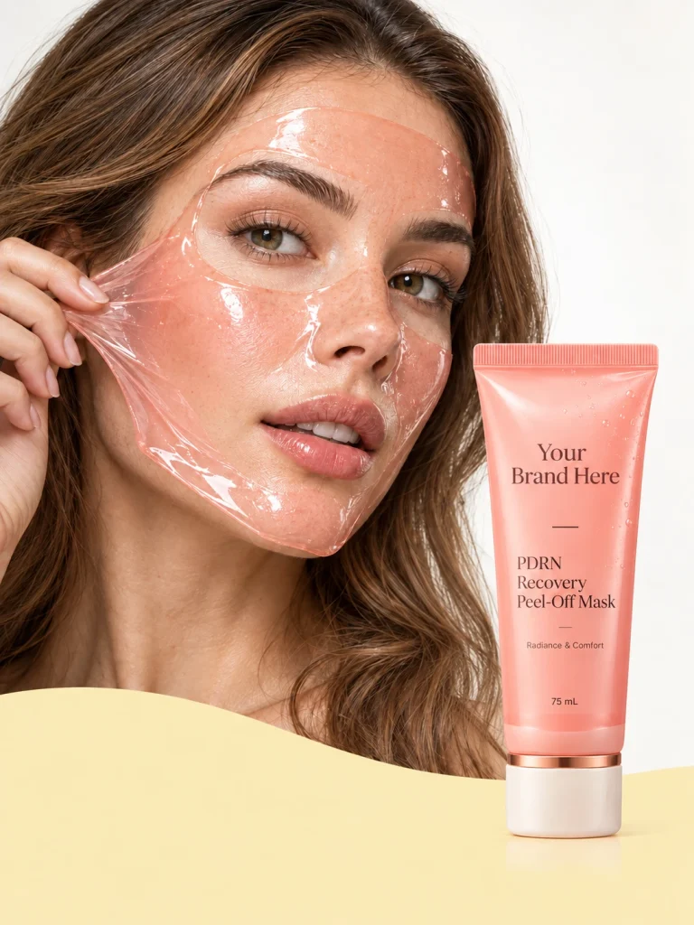 PDRN recovery peel-off mask concept